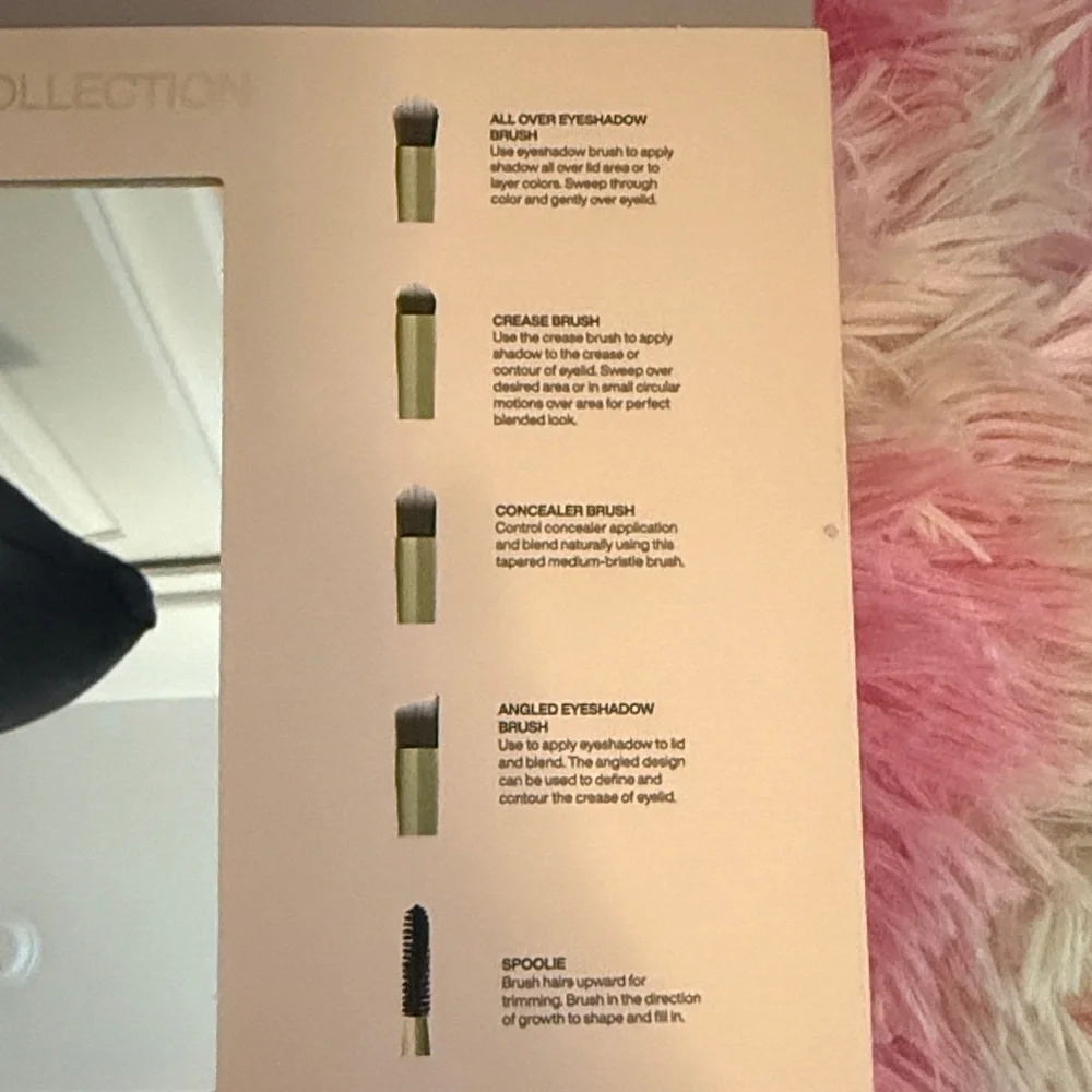 New!! Anne Klein Complete Makeup Brush Collection with Gold Accents